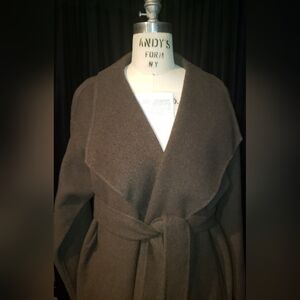 Frame Military olive Green wraparound 100% double sided wool M